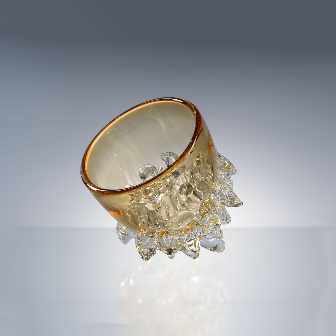 MURATERRA Crystal Amber Bowl    - AJ02043