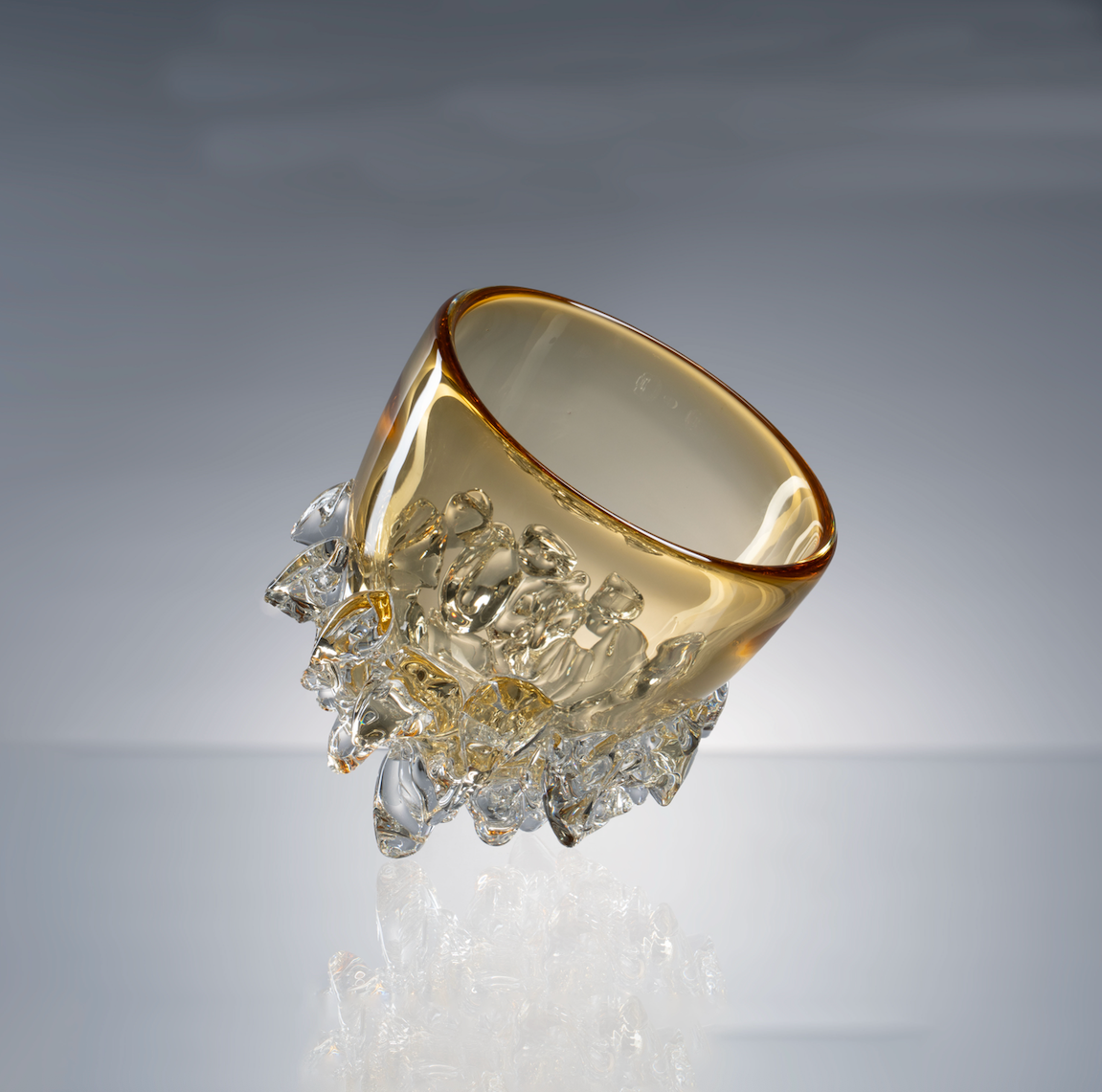 MURATERRA Crystal Amber Bowl    - AJ02043