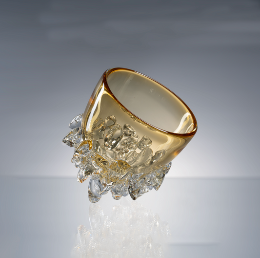 MURATERRA Crystal Amber Bowl    - AJ02043