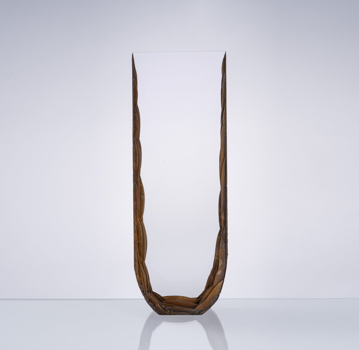 MURATERRA Decoration item Amber -black & Clear-Black base -AJ06034